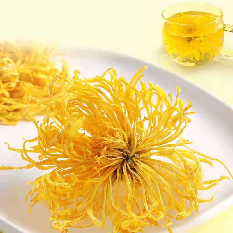 54262-金丝皇菊一朵一杯大黄菊花茶特级大朵去火贡菊苦荞玫瑰花茶叶-详情图