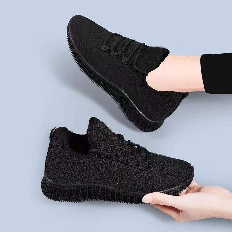 Solas macias antiderrapantes para trabalho de cozinha, pé de longa duração, não cansativo, sapatos velhos de pano de Pequim, primavera feminina e_voghion.com