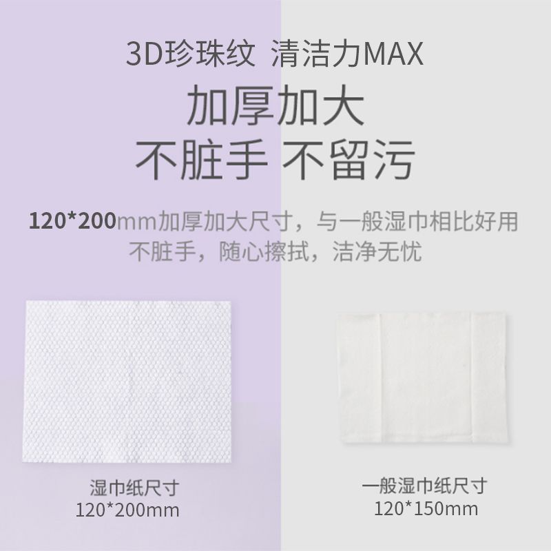 165657-湿厕纸巾不可降解湿巾宝宝手口擦屁股湿纸巾大包特价【4天内发货】-详情图