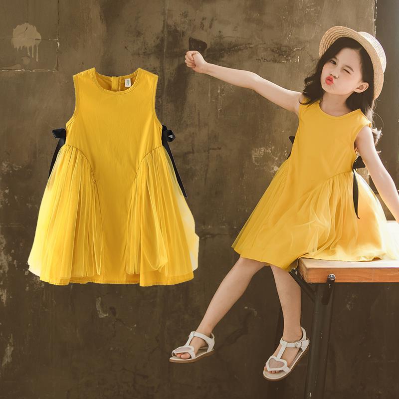[Pure Cotton] Girls Summer Dress 2022 New Children's Clothes Girls Skirt Net Red Fashion Princess Dress