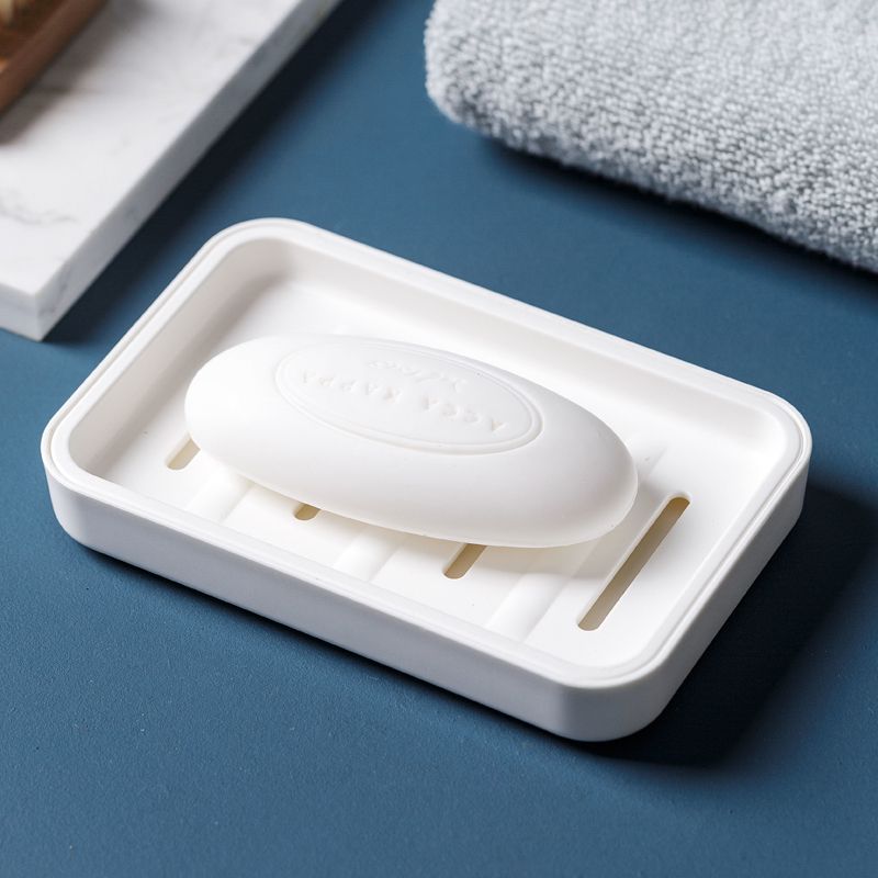 简约日系肥皂盒子双层沥水香皂盒卫生间浴室香皂收纳盒塑料皂盒子