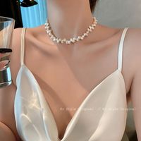 巴洛克不规则淡水珍珠项链女夏轻奢高级感锁骨链小众脖颈链配饰品