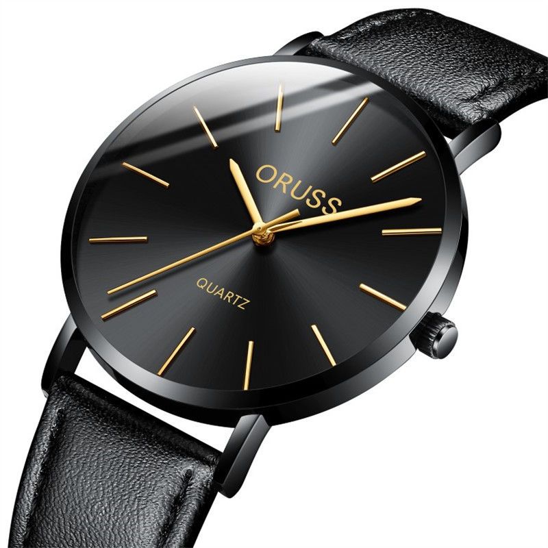 瑞士全自动机芯手表男士韩版防水超薄皮带手表正品非机械表学生表