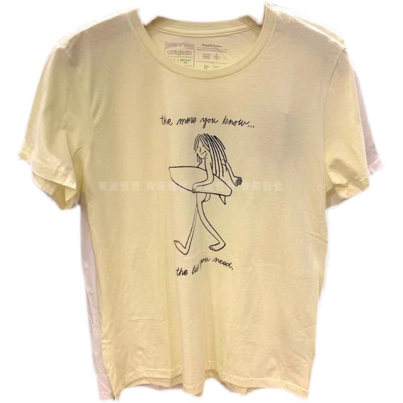 【名創優品】patagonia女式棉質短袖 T 恤 Skinny Dip Trip 現貨