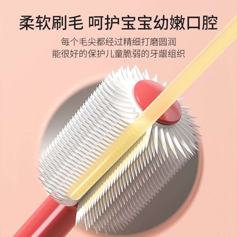 125834-淘气宝贝 纳米乳牙刷【宝宝婴幼新生儿童小孩】软毛牙膏牙杯套装-详情图