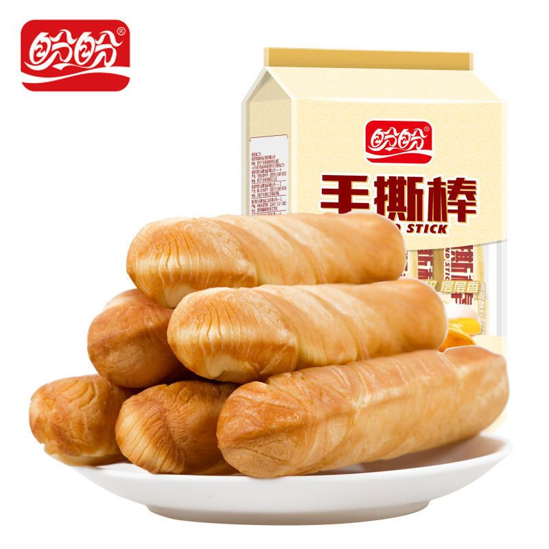 盼盼手撕棒面包210g早餐学生宿舍速食代餐夜宵饱腹糕点小零食整箱