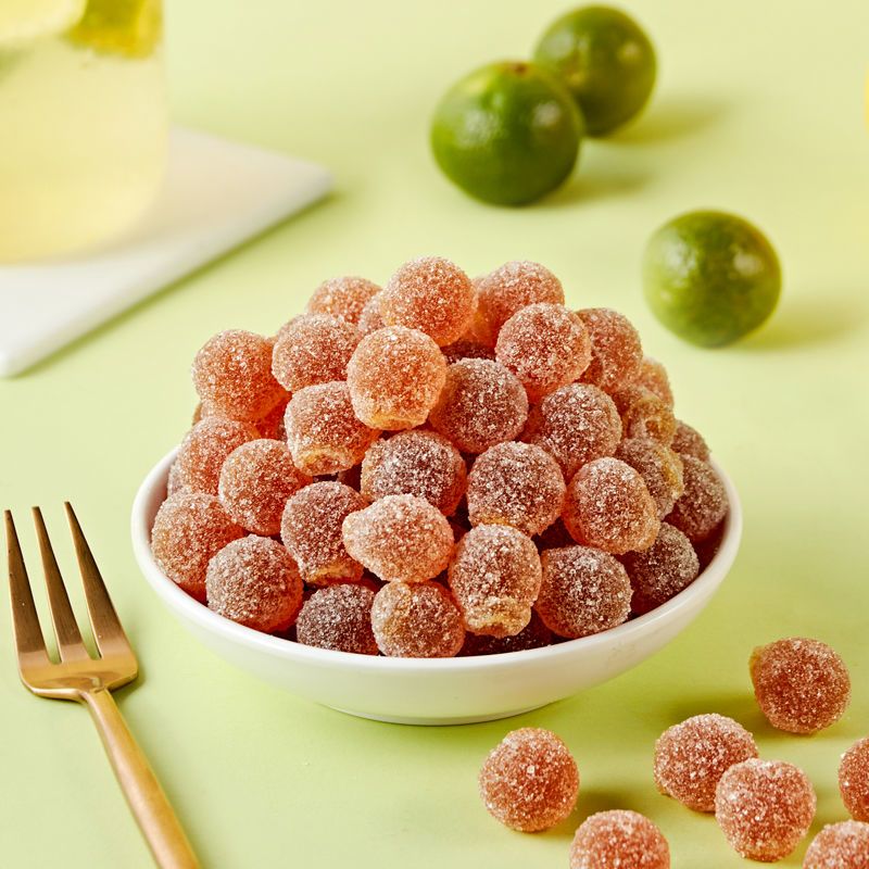 雅富果汁软糖枇杷罗汉果味软糖60g盒装至500g称斤散称糖果小零食