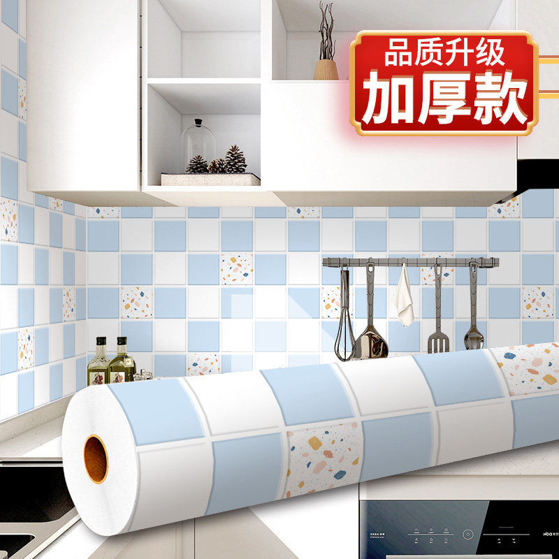 厨房防油贴纸防水防火耐高温墙贴瓷砖灶台加厚自粘墙纸墙面装饰画
