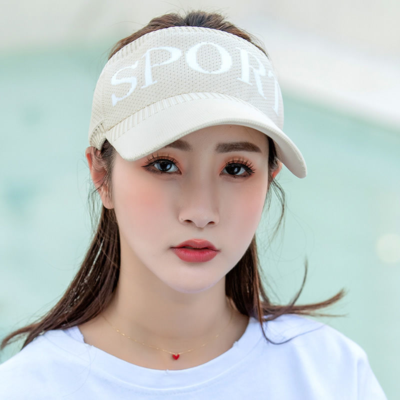 54140-帽子女夏季空顶遮阳防晒户外运动鸭舌帽骑车百搭防紫外线太阳帽潮-详情图