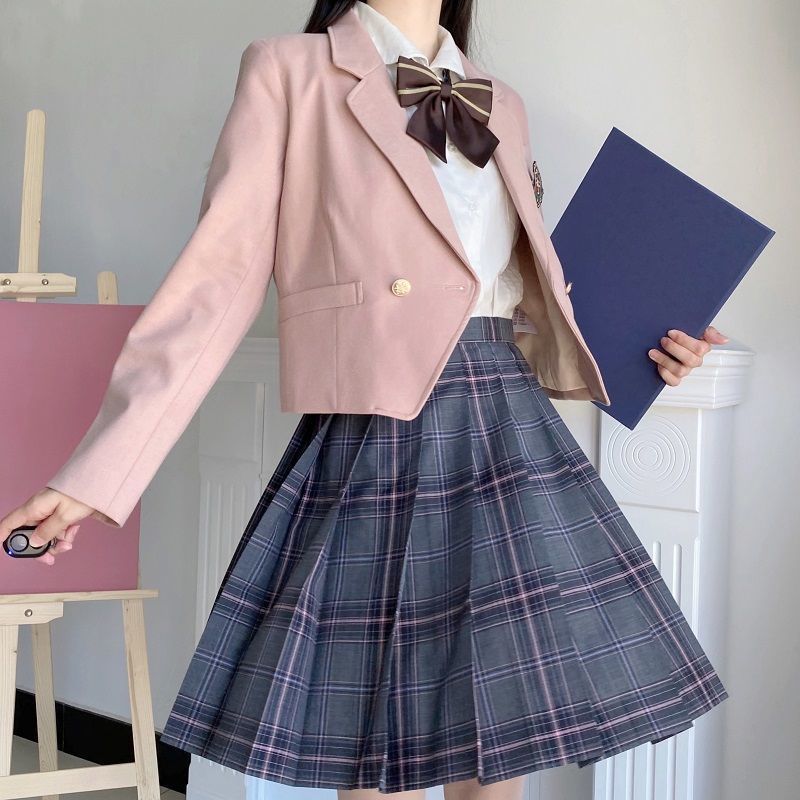 jk short small suit jacket girls small black small suit spring and autumn new student college wind quilted