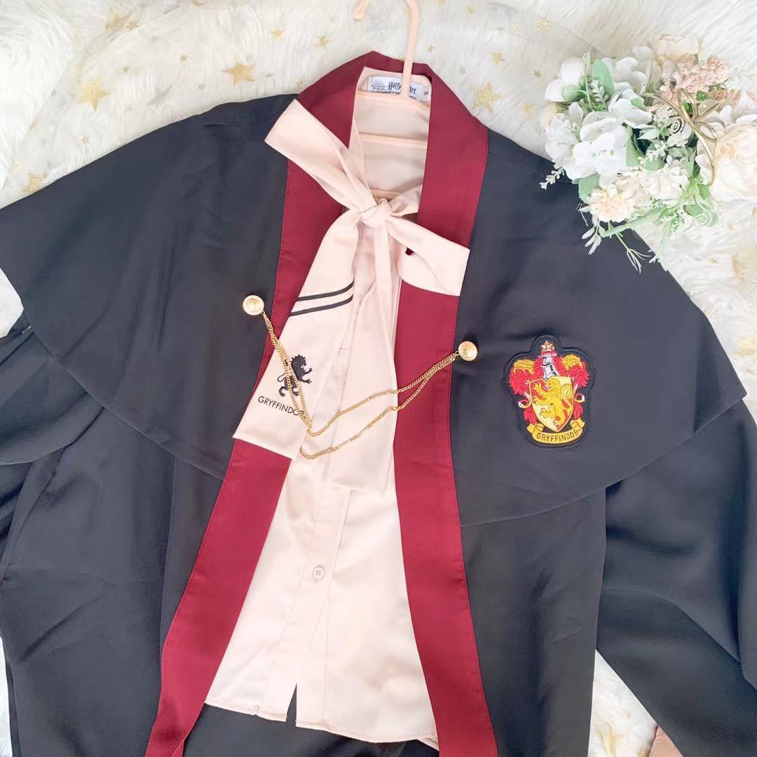 哈利魔法袍波特魔法学院斯莱特林格兰芬多披风斗篷cosplay巫师袍 11月21日发完 虎窝拼