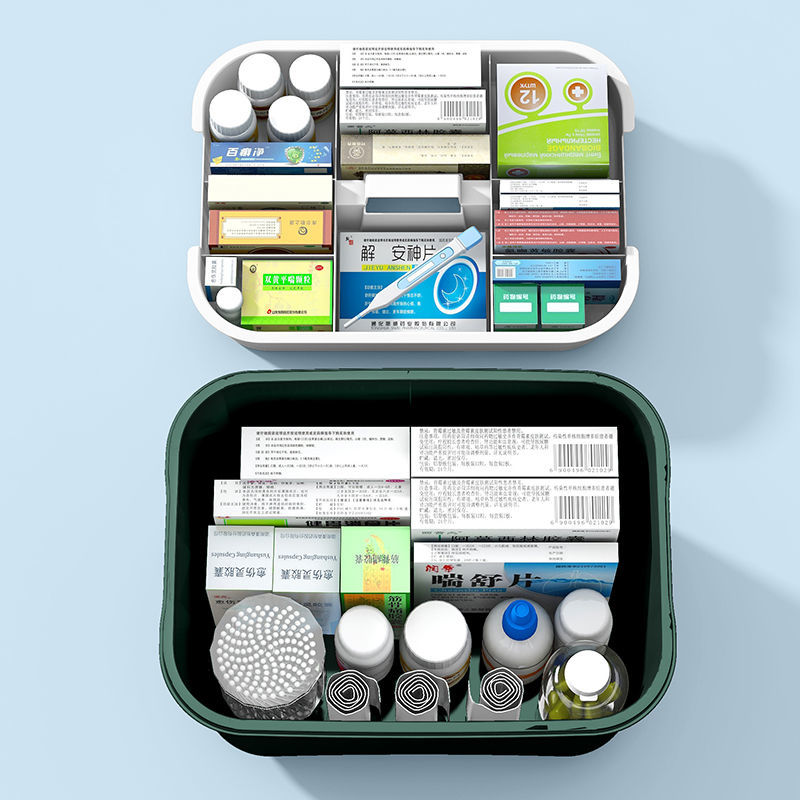 纳份爱家用医药箱多层大容量便携医疗应急常备药家庭装药品收纳盒