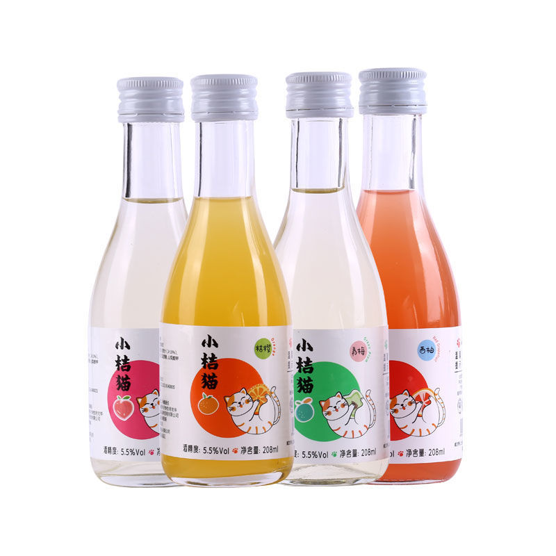 54206-小桔猫畅饮版低度少女甜酒果酒水果发酵酒晚安酒女士微醺5.5度-详情图