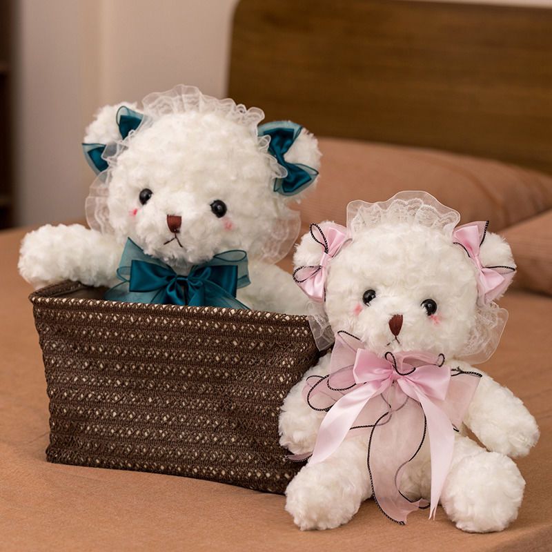 可爱洛丽塔泰迪熊毛绒玩具小熊公仔布娃娃床上陪睡玩偶女生日礼物
