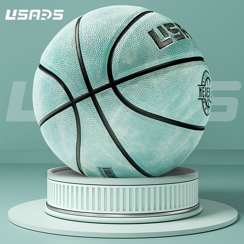 【运动器材】USARS篮球成人真牛皮手感专业比赛七7号室外耐磨礼物标准专用蓝球