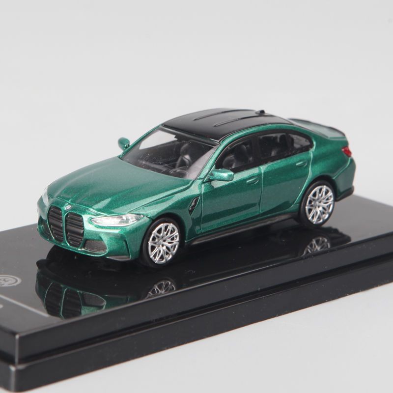 paragon 1/64 bmw 宝马 m3 g80 合金汽车跑车模型 绿色