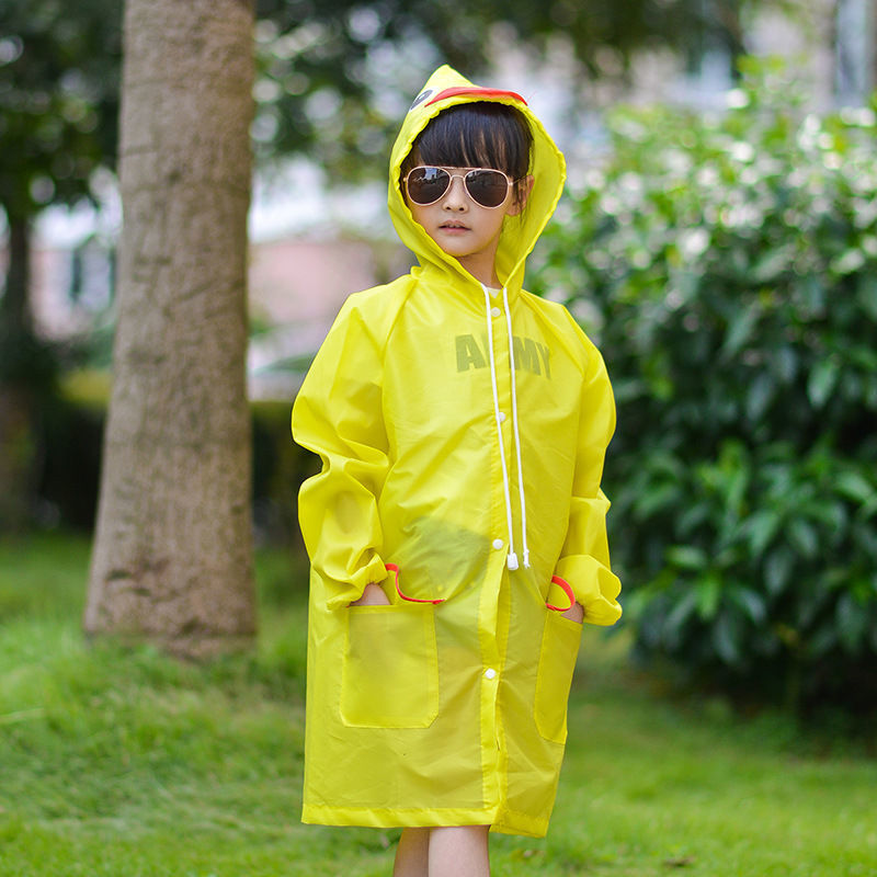 儿童雨衣男童女童宝宝雨衣小学生小孩防水加大厚雨披幼儿园0-12岁