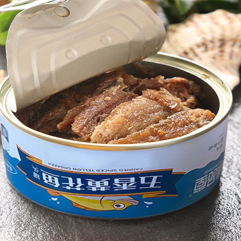 106391-味品堂全家福带鱼黄花鱼组合罐头106g*8罐装即食海鲜下饭菜鱼肉熟-详情图