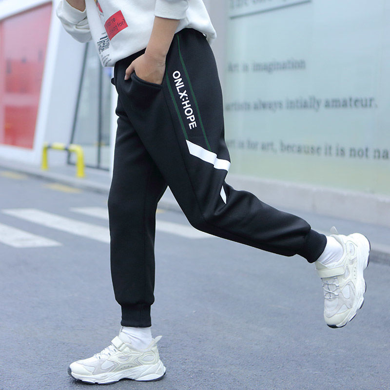 Children's clothing boy's sports pants children's casual trousers spring new Korean version pants for big children