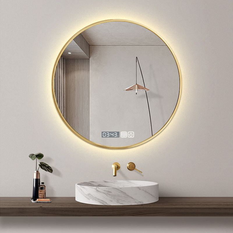 厂家直销智能浴室镜led带灯圆形镜壁挂式卫生间防雾镜子特价满减