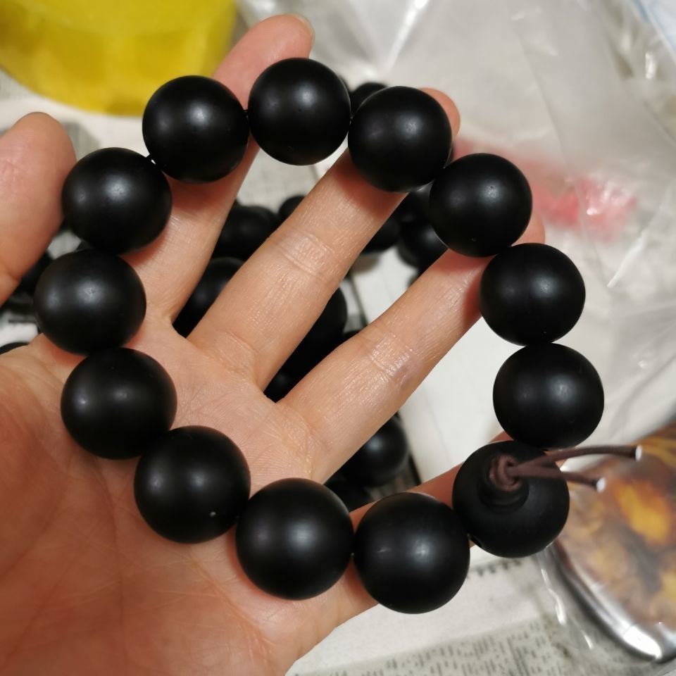 天然药珀佛珠手串手链卡药香味佛珠男款女款饰品