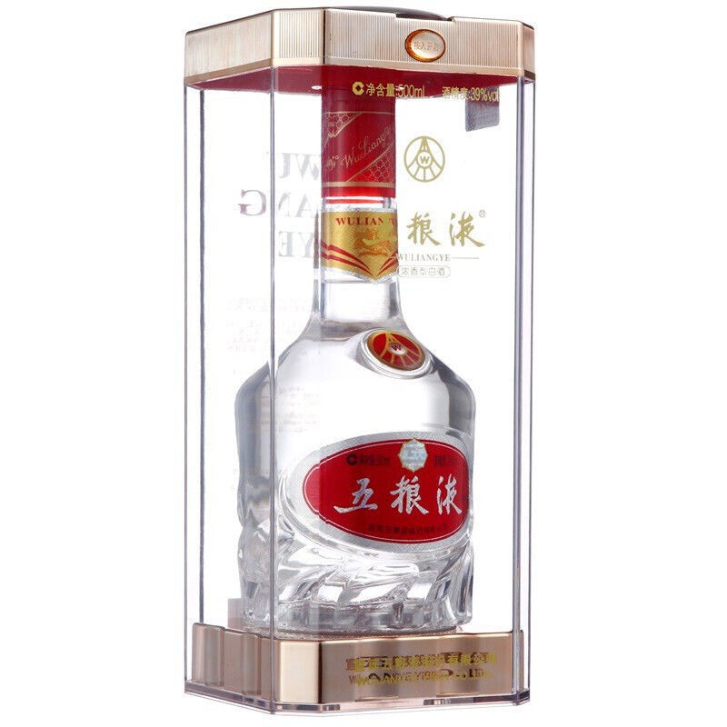 91788-【低度酒推荐】五粮液39度浓香型白酒500ml*1瓶特价送礼-详情图