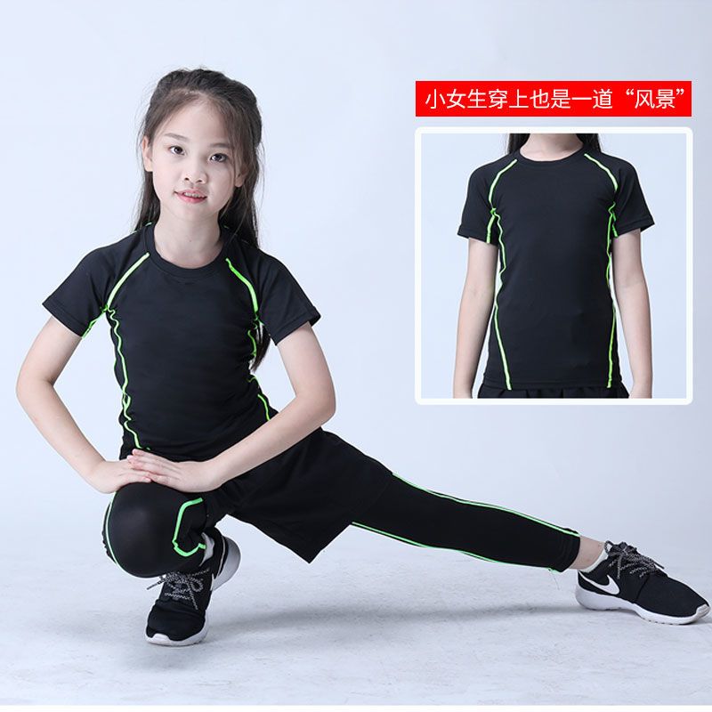 Children's tights training clothes quick-drying suit students basketball football running fitness sports track and field base men and women