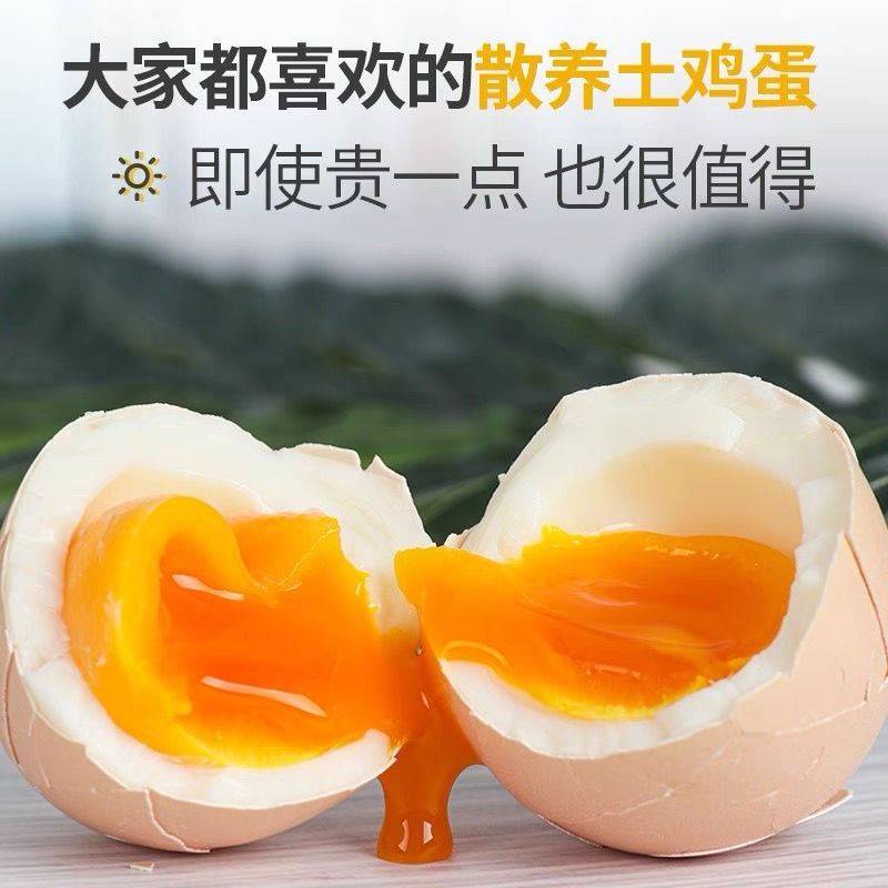 54231-农家土鸡蛋40枚正宗散养柴鸡蛋10枚现捡新鲜月子蛋笨鸡蛋批发整箱-详情图