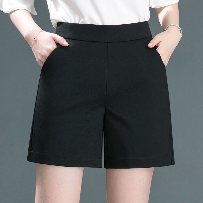 Shorts Women's High Waist Elastic Thin Five-point Pants Women's Outerwear Casual Suit Pants Loose Plus Size Women's Pants