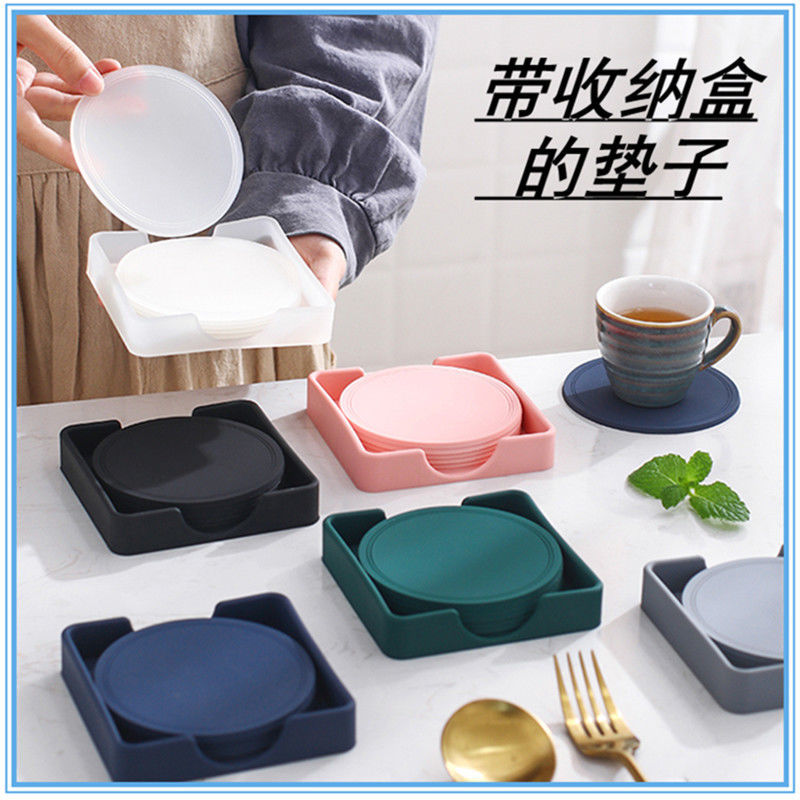Creative coaster vase pad non slip waterproof dining table heat insulation pad bowl pad plate pad household dining pad Nordic style coaster