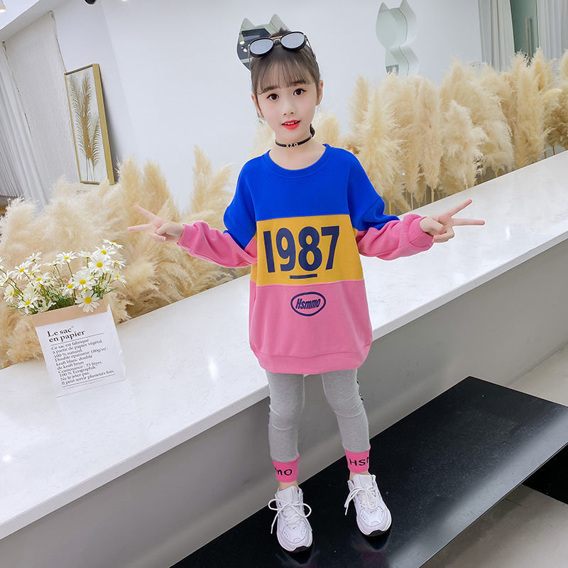 54284-女童秋装套装2020新款网红洋气儿童秋季中大童女孩春秋时髦两件套-详情图