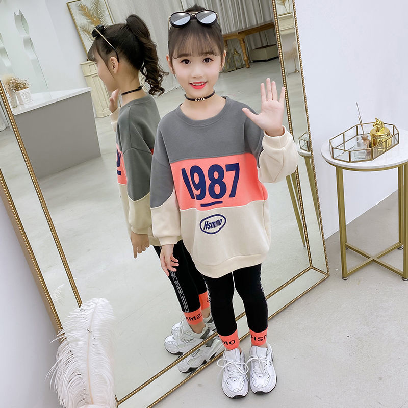 54284-女童秋装套装2020新款网红洋气儿童秋季中大童女孩春秋时髦两件套-详情图