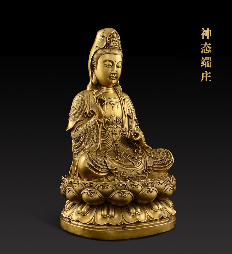 Amitabha Standing Statue detail 2