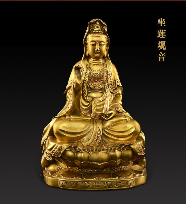 Amitabha Standing Statue detail 4