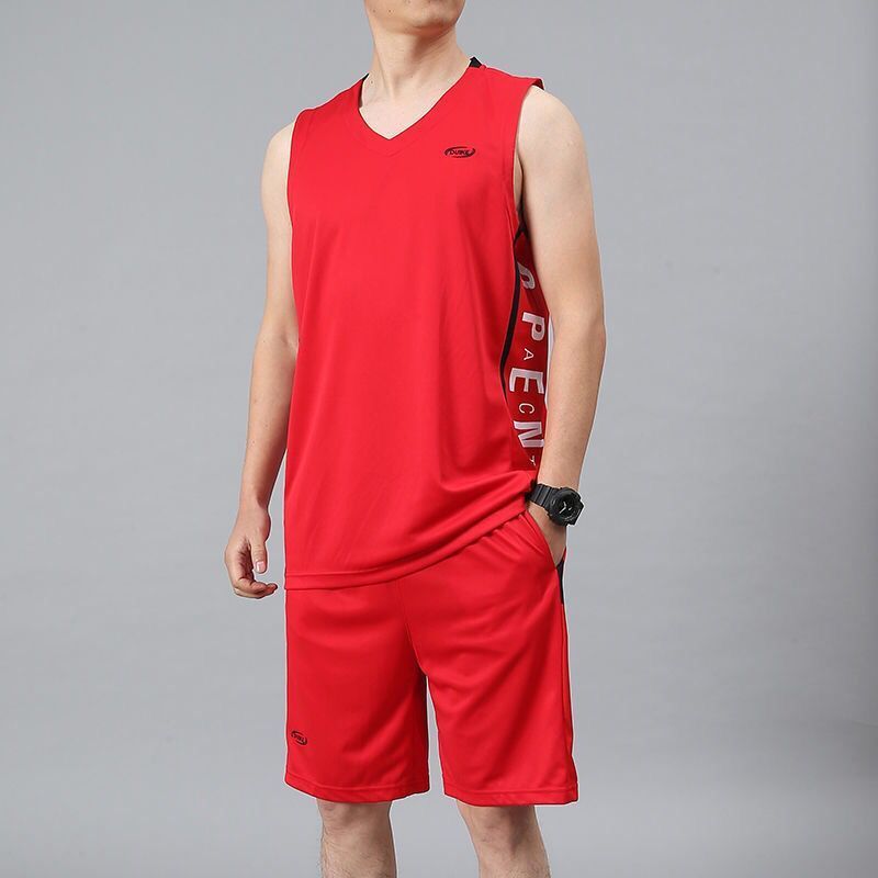 夏季速干透气篮球服男士跑步健身休闲运动服套装比赛球衣定制队服