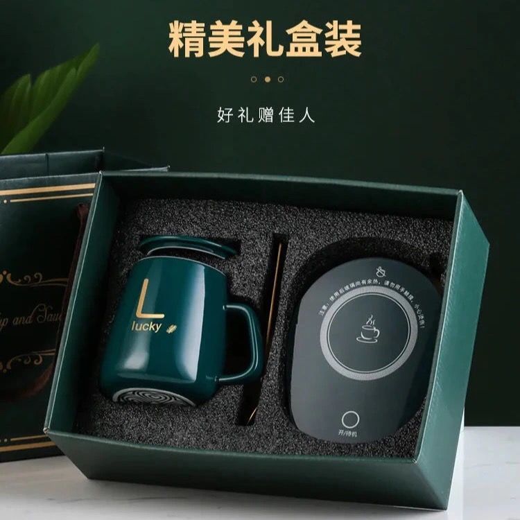 75619-暖暖杯55度恒温杯自动加热垫热牛奶神器加温奶水杯垫保温碟保温垫-详情图