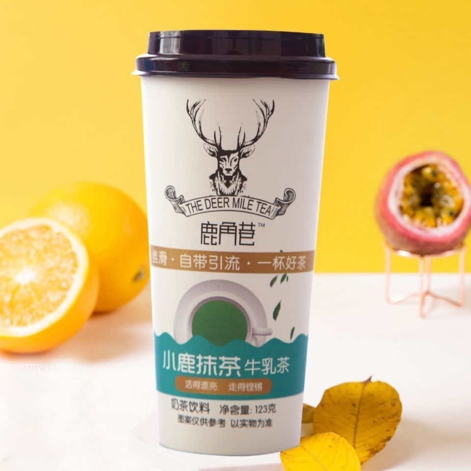 54310-鹿角巷奶茶牛乳茶3杯港式爆网红手摇冲泡杯装黑糖鹿丸奶茶粉冲饮-详情图