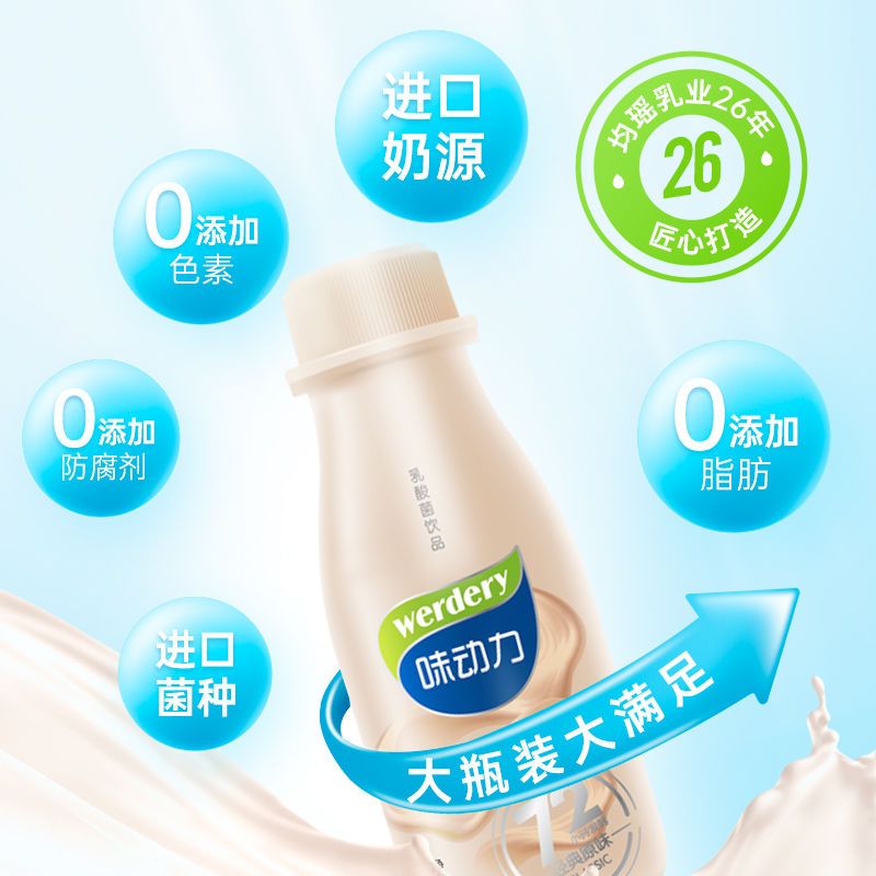 54163-【7月】WERDERY/味动力308ml*6乳酸菌饮料饮品整箱批发-详情图