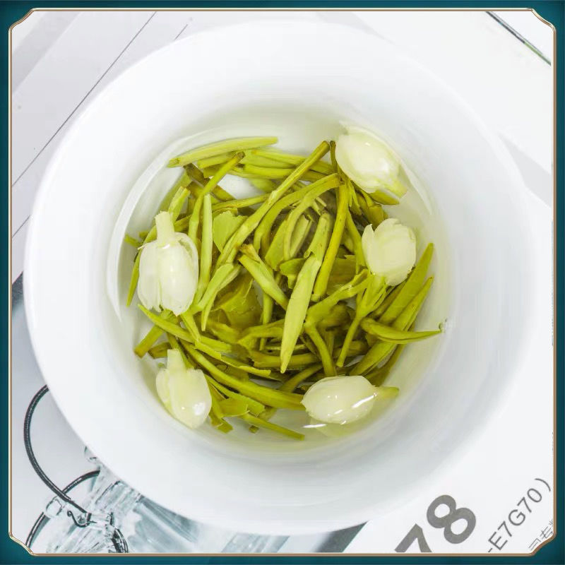 54142-特级茉莉龙毫2021广西横县新茶浓香茉莉花茶叶大白毫毛尖袋装500g-详情图