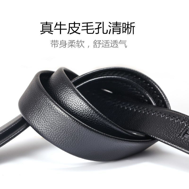 75758-鳄鱼真皮男士皮带百搭新款洋气潮男时尚旋转社会免打孔皮带腰带-详情图