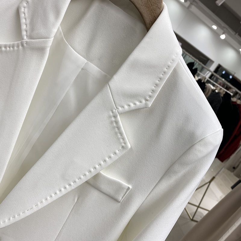 White small suit jacket female  spring new Korean version of the British style small suit fried street jacket