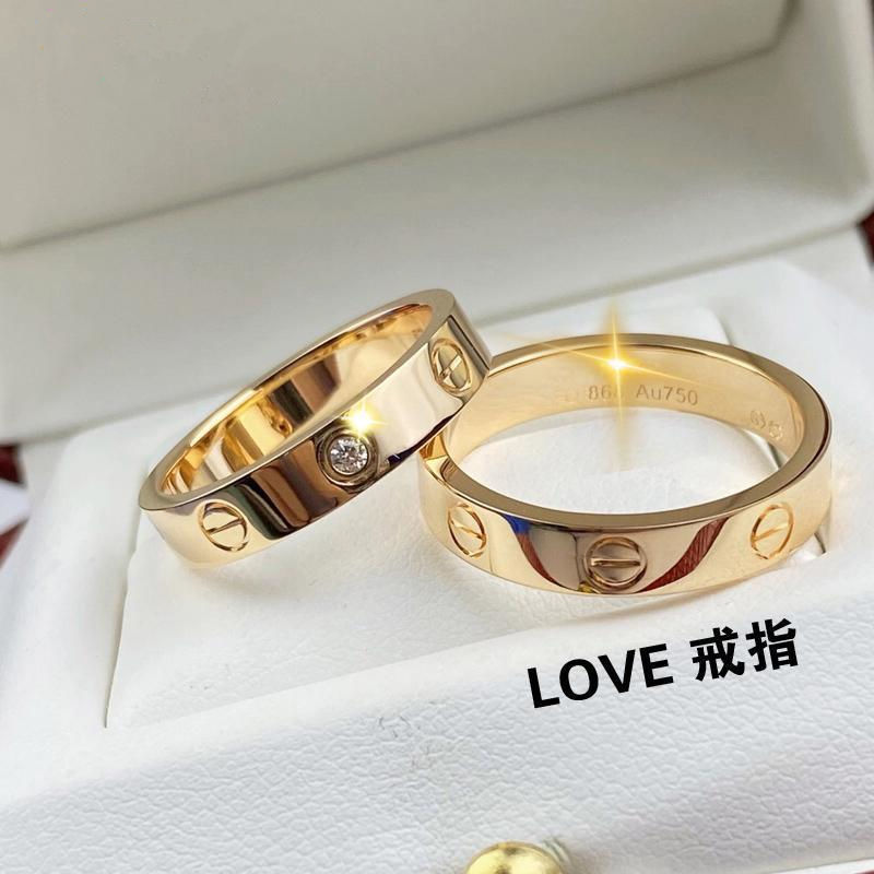 小ck戒指情侣对戒满天星love男女一对学生食指个性