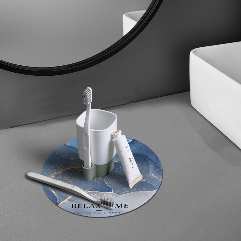 硅藻泥杯垫ins吸水垫水杯家用防滑洗手台洗漱垫子速干隔热茶杯垫