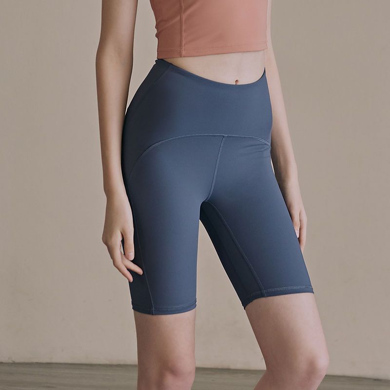 高腰瑜伽裤女夏季速干舒适薄款紧身五分裤运动跑步提臀健身短裤