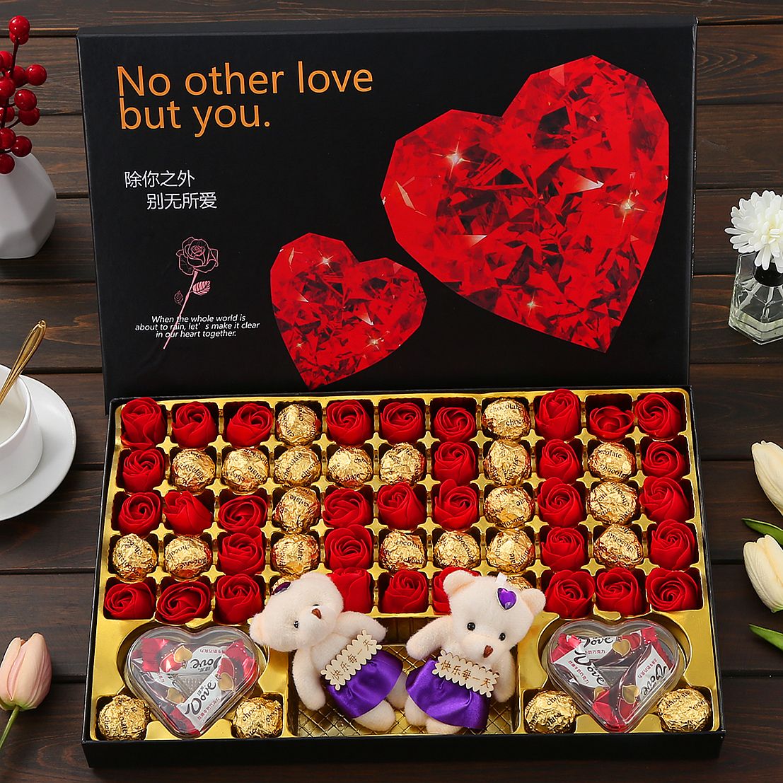 德芙礼盒装巧克力批发520情人节礼物老婆儿童节生日礼物送老婆61