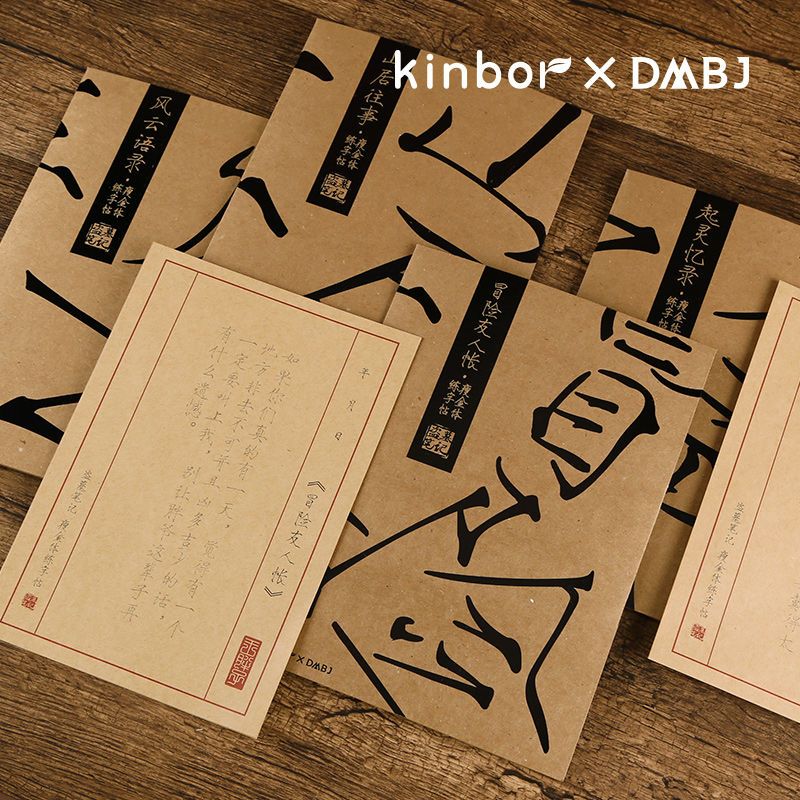 Kinbor X Dmbj惊雷梦启瘦金体练字帖硬笔书法本钢笔字帖练习描红 虎窝拼