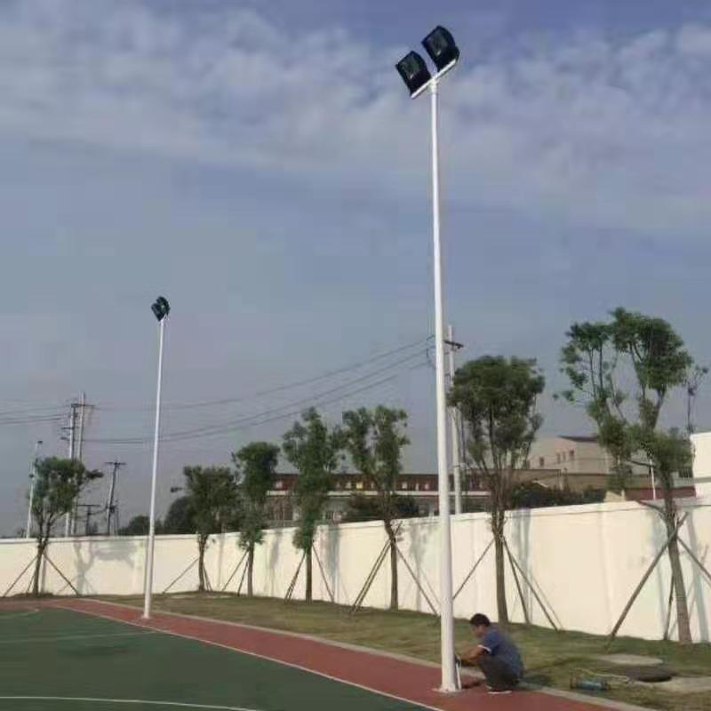 球场灯灯杆篮球场照明灯6米7 米8米10米广场灯高杆灯led100w200w