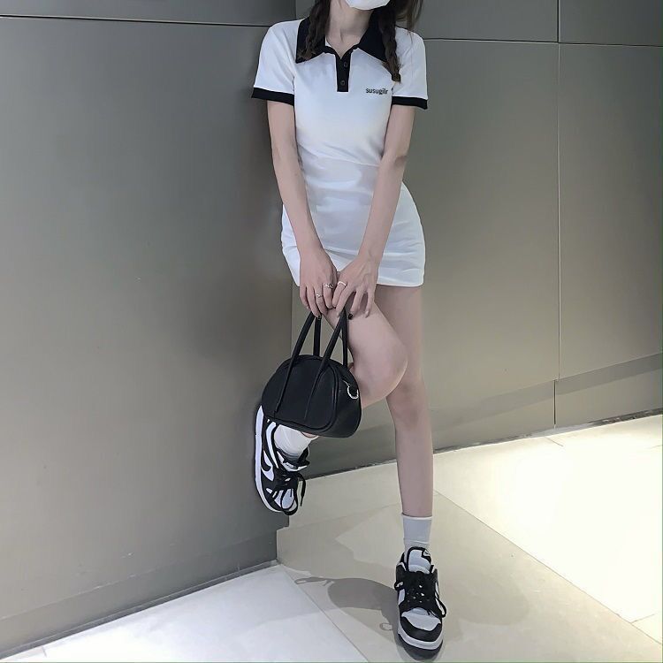 Summer dress 2023 new celebrity skirt women's white temperament can be salty and sweet, slim, thin and hip skirt