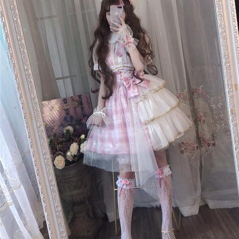 ロリータ コスプレ コスプレ セクシー サクララブガールズリトルアイドルヒットドレス JK制服バックドレスロリータスカート
