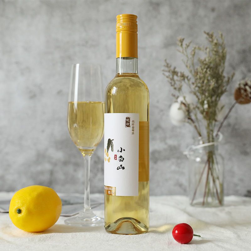 小白山白葡萄酒女生低度果酒甜型原装整箱1支装果酒礼盒甜酒瓶装